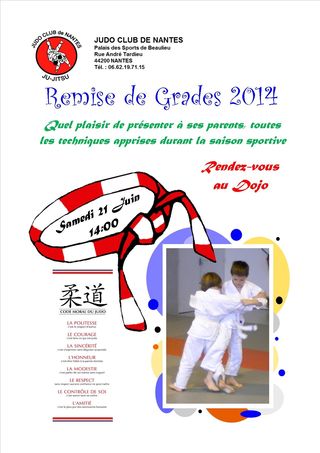 Flayer Remise de Grades 2014